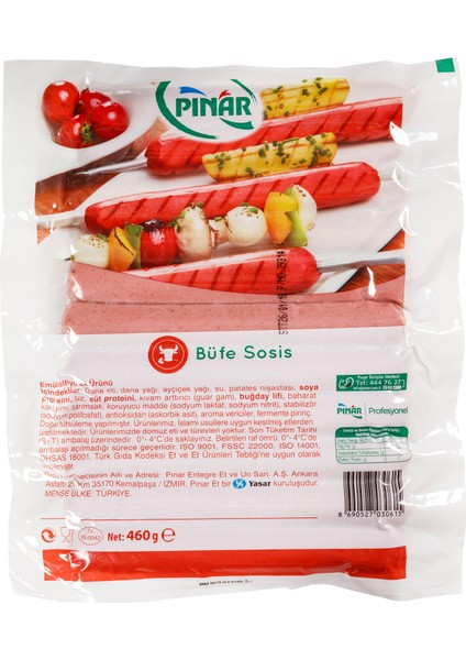 Pınar Dana Sosis Büfe 460 G