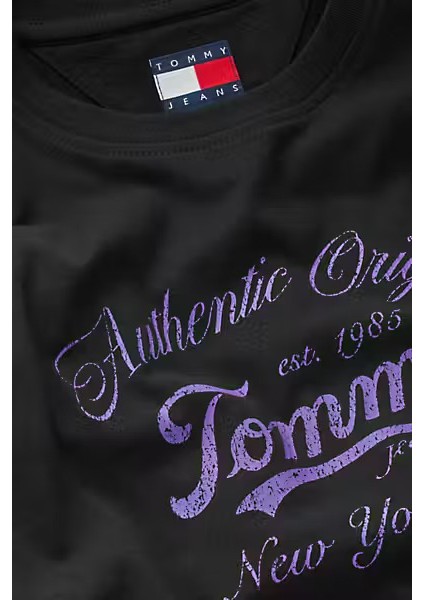 Kadın New York City Logo T-Shirt - Siyah modelleri