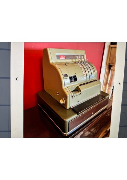 1954-55 Natıonal Marka Antika Yazar Kasa Anahtarlı ve Çalışır Durumda modelleri