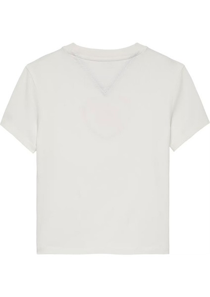 Kadın Th Slim Fit Kalp Baskılı Tişört – Ekru modelleri