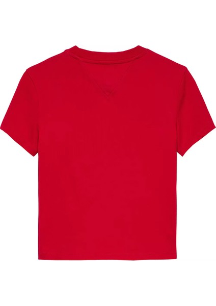 Kadın Th Slim Fit Kalp Baskılı Tişört – Kırmızı fiyatları