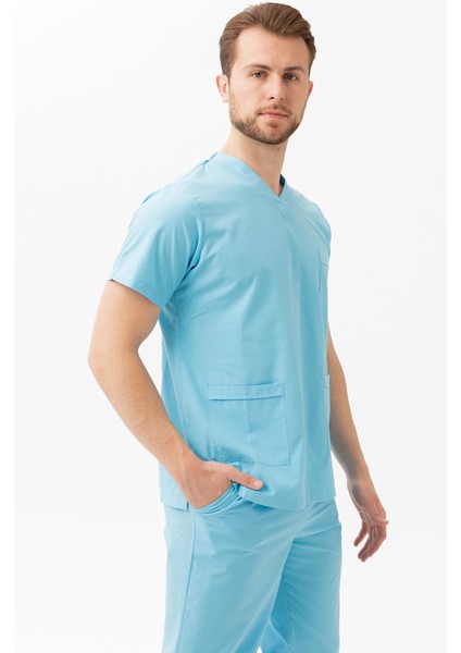 Santolina V Yaka Üniforma - Doktor, Hemşire, Sağlık Çalışanları İçin Rahat ve Dayanıklı Scrubs modelleri