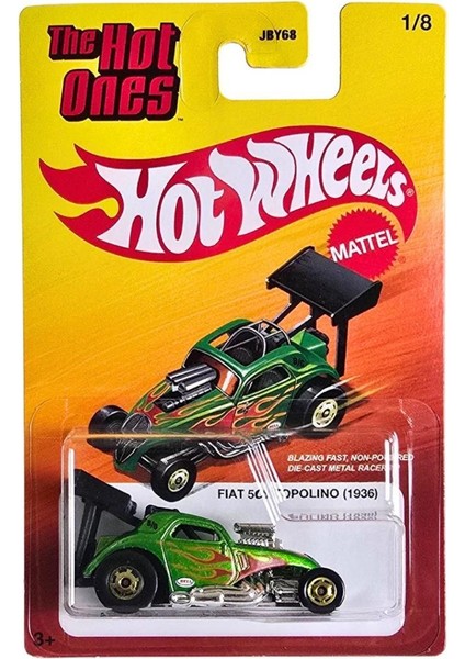 The Hot Ones Die Cast Tekli Arabalar JBY68 - Fıat 500 Topolıno 1936 JBY69