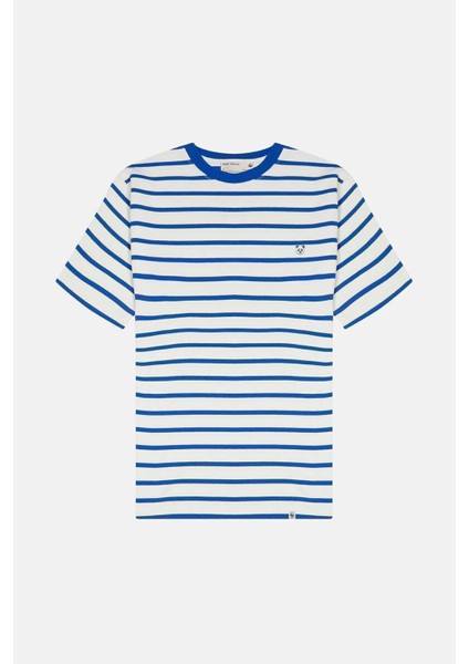 Panda Supreme Çizgili T-Shirt - Mavi/krem