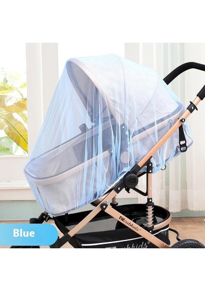 Pram Cibinlik Bebek Arabası Sivrisinek Örtüsü Güneşlik Örtüsü Nakış Büyütülmüş Yoğun Ağ (Yurt Dışından)