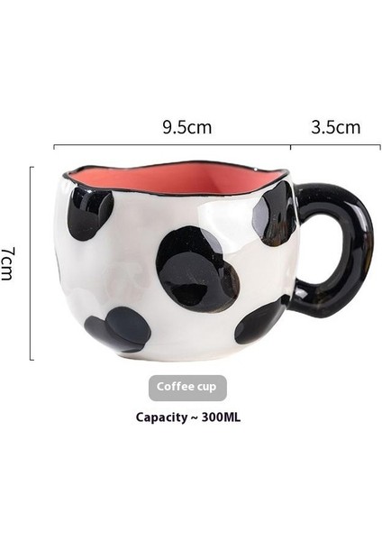 El Tutam Kahve Fincanı Sevimli Kız Kalp Seramik Fincan Ev El Boyaması Yüksek Değerli Ikindi Çayı Fincanı Su Dağı Yaratıcı Daklar (Yurt Dışından)