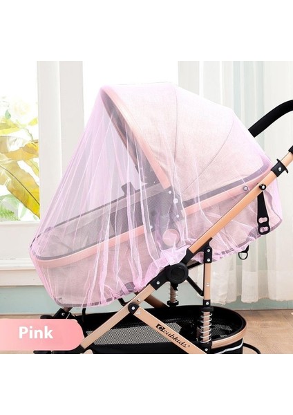 Pram Cibinlik Bebek Arabası Sivrisinek Örtüsü Güneşlik Örtüsü Nakış Büyütülmüş Yoğun Ağ (Yurt Dışından)