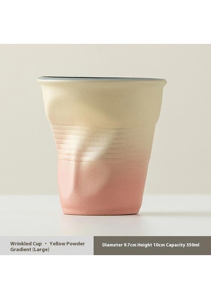 Vintage Kahve Kurı El Yapımı Pileli Kur El Tutam Kur Kahve Kurı Seramik Kağıt Kur Yaratıcı (Yurt Dışından)