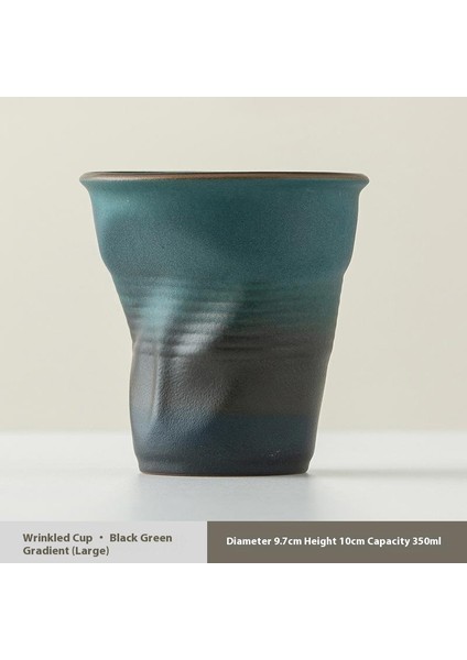 Vintage Kahve Kurı El Yapımı Pileli Kur El Tutam Kur Kahve Kurı Seramik Kağıt Kur Yaratıcı (Yurt Dışından)