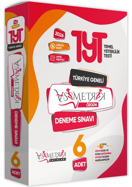 2026 TYT Asimetrik Deneme Paketi 6lı Türkiye Geneli Değerlendirmeli Özgün Güncel Paket Deneme Sınavı
