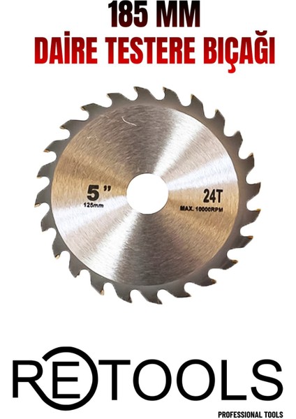 185 mm Daire Testere (Metal-Ahşap) Bıçağı