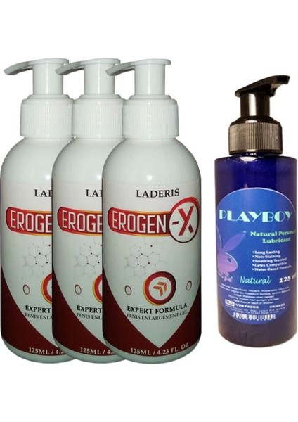 Erogen x Jel (3 Adet) Plaboy Jel 125 ml