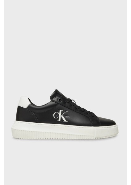 Logolu Deri Sneaker Ayakkabı YW0YW018720GM Bayan Ayakkabı YW0YW01872 0gm