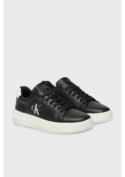 Logolu Deri Sneaker Ayakkabı YW0YW018720GM Bayan Ayakkabı YW0YW01872 0gm fiyatları