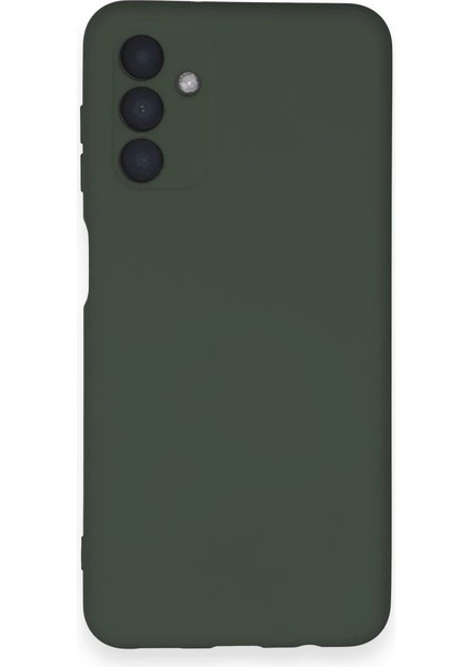 Samsung Galaxy A14 4g Kılıf Nano Içi Kadife Silikon - Koyu Yeşil - KA6177-2105