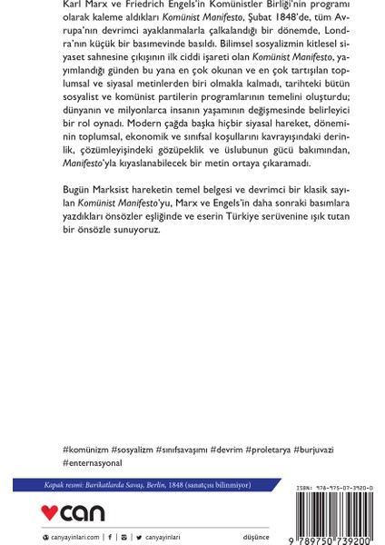 Komünist Manifesto - Karl Marx-Friedrich Engels