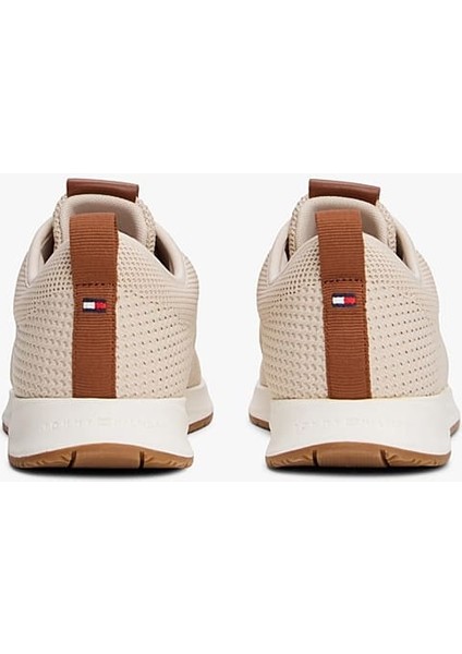 Erkek 3D Dokulu Örgü Bileksiz Sneaker - Bej fırsatları