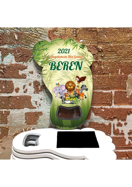 Otuz9 Ayak İzi Açacaklı Magnet - Çocuk - Bebek - Doğum Günü - Baby Shower - Yeni Doğan - Sünnet - Mevlüt - Diş Buğdayı (25 Adet)