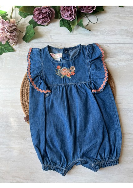 Fukukumbaby Kız Bebek Kot Tulum