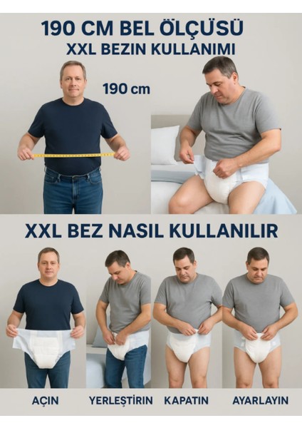Bel Bantlı Hasta Bezi XXL 20'li 4 Paket fiyatları