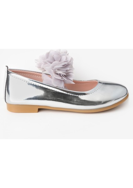 Gümüş Tül Çiçekli Kız Çocuk Ayakkabı fiyatları