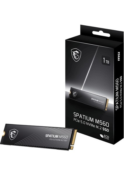 <![cdata[msı 1tb Spatıum M560 10300/8700 Mb/s Nvme Pcıe Gen5]]>