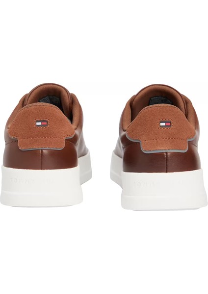 Erkek Süet Detaylı Deri Kort Sneaker - Kahverengi fırsatları