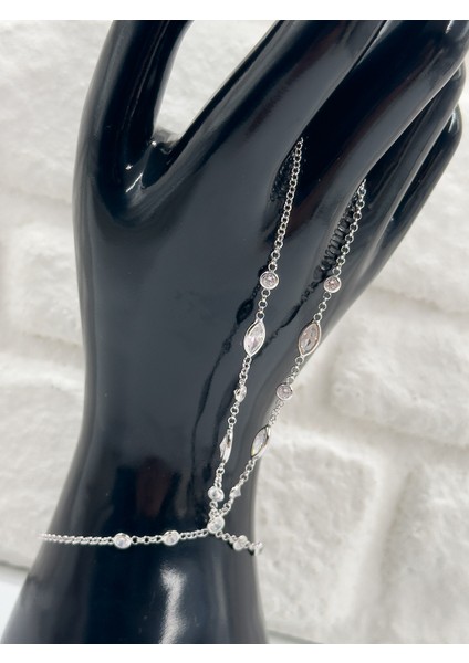 Zirkon Taşlı Şahmeran Kadın Gümüş Bileklik modelleri