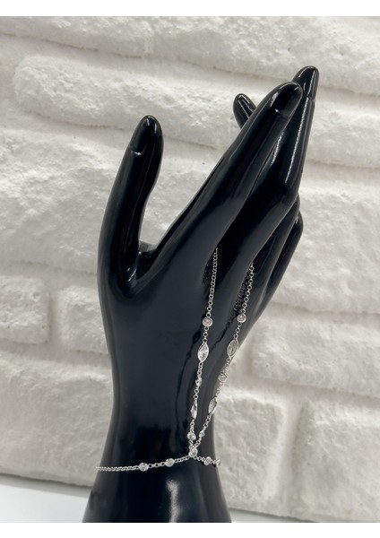 Zirkon Taşlı Şahmeran Kadın Gümüş Bileklik fırsatları