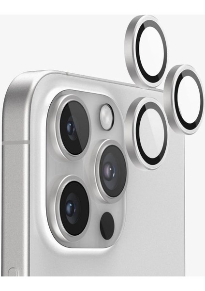 iPhone 16 Pro Magsafe Şeffaf Kılıf + Esd Cam Ekran Koruyucu + Kamera Lens Koruyucu (Beyaz modelleri