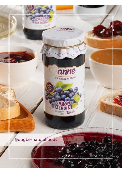 Yaban Mersini Reçeli 300 gr (Pancar Şekeri İle Üretilmiştir - Glikoz, Koruyucu İçermez) fiyatları