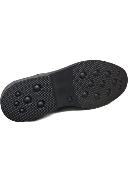 Bağcıklı Erkek Hakiki Deri Orta Kısım Kırışık Deri Kat Burun Model Kalın Poli Taban Kundura BC-917-KPOLI fırsatları