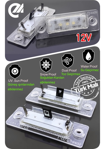Vw Transporter Multivan California T5 T6 Canbus LED Plaka Aydınlatma Ledi Lambası LED Edıtıon