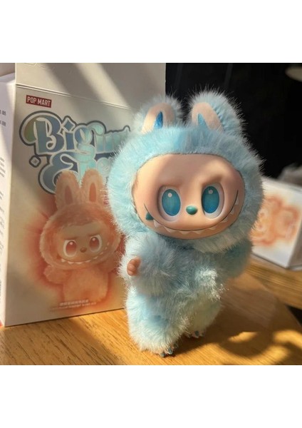 Labubu3.0 Üç Nesil Peluş Bebek Vinil Sevimli Bebek Moda Sevimli Kutu Bebek Oyun Doğum Günü Hediyesi Mavi