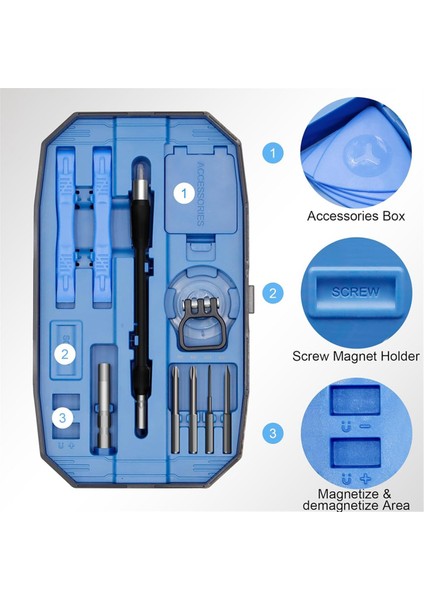 152'SI 1 Arada Tornavida Seti, Küçük Manyetik Tornavida Seti ve Kutusu (Yurt Dışından) fırsatları