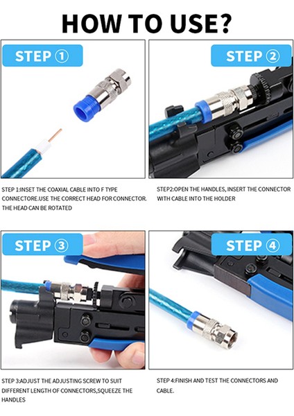 RG59/RG6 Koaksiyel Kablo Ekstrüzyon Pensesi Sıkma Pensesi F-Alet (Yurt Dışından) fırsatları