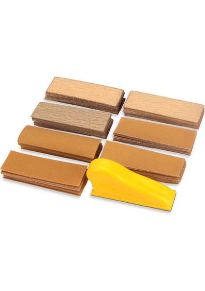 Mikro Tip Detay Zımpara Kağıdı Seti, 3,5x1 Inç Mini El Zımpara Bloğu (Yurt Dışından)