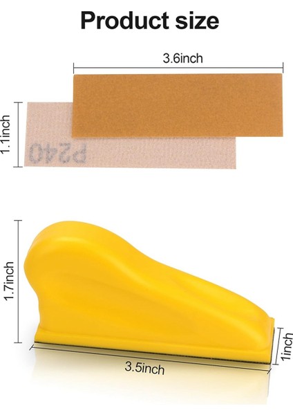 Mikro Tip Detay Zımpara Kağıdı Seti, 3,5x1 Inç Mini El Zımpara Bloğu (Yurt Dışından) modelleri