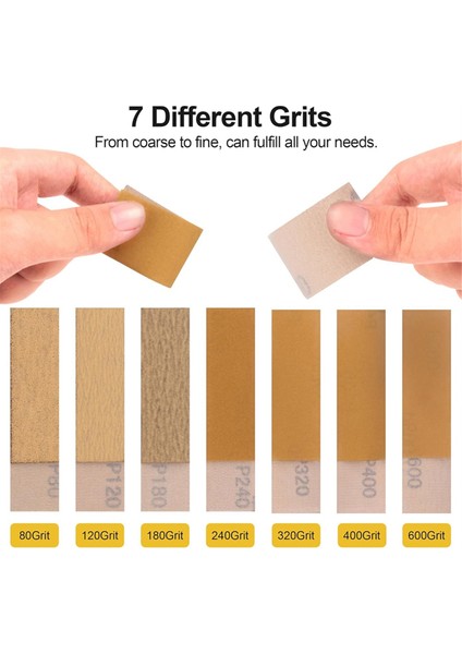 Mikro Tip Detay Zımpara Kağıdı Seti, 3,5x1 Inç Mini El Zımpara Bloğu (Yurt Dışından) fırsatları