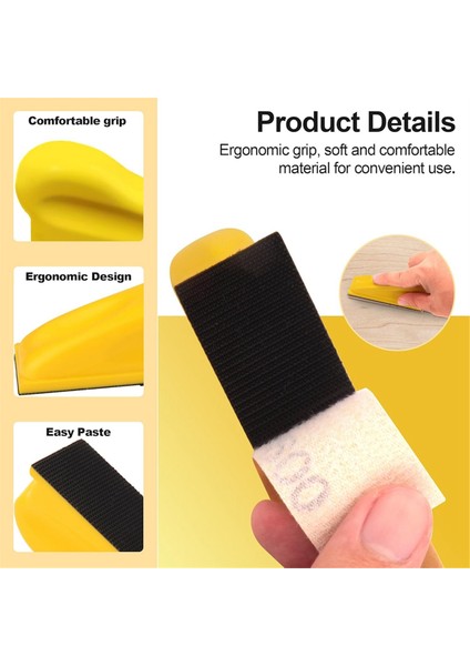 Mikro Tip Detay Zımpara Kağıdı Seti, 3,5x1 Inç Mini El Zımpara Bloğu (Yurt Dışından) indirimleri