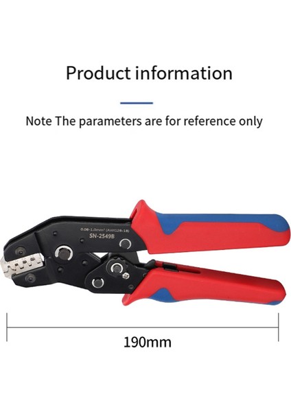 SN-2549B Takmalı Yay Terminali Sıkma Pensesi Aracı (Yurt Dışından) fırsatları