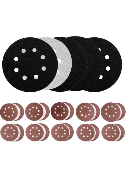 Adet 5 Inç 8 Delikli Orbital Zımpara Kancası Için Köpük Zımpara Pedleri (Yurt Dışından)