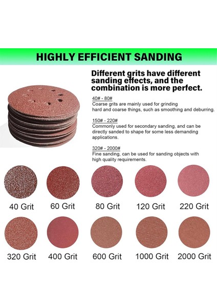 Adet 5 Inç 8 Delikli Orbital Zımpara Kancası Için Köpük Zımpara Pedleri (Yurt Dışından) fırsatları