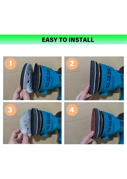 Adet 5 Inç 8 Delikli Orbital Zımpara Kancası Için Köpük Zımpara Pedleri (Yurt Dışından) indirimleri