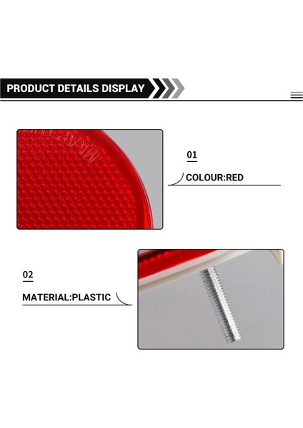 2 Adet Arka Tampon Reflektörü Arka Tampon Işıkları (Yurt Dışından) fırsatları