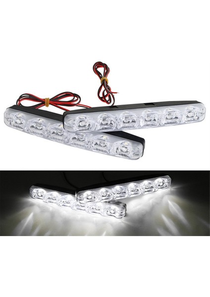 Genel Araç Farları Için 6 LED Süper Parlak Gündüz Farları (Yurt Dışından) indirimleri