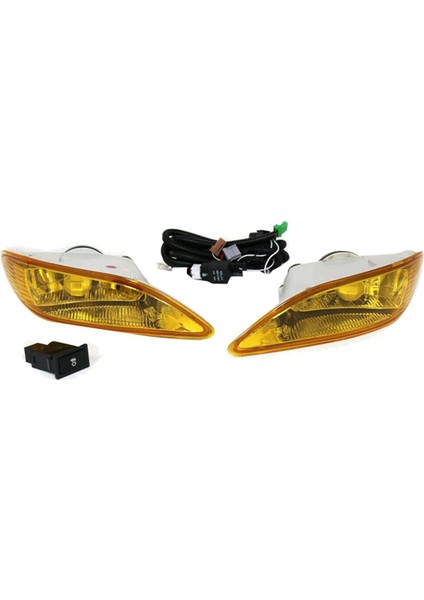 Amber Lens Ön Sis Farı Lambaları Halojen Ampullü Montaj (Yurt Dışından)