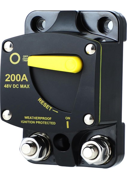Sigorta Sıfırlama 12-48V Dc Araba Ses Amplifikatörü Devre KESICI-200A (Yurt Dışından) fiyatları