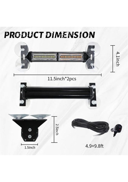 Acil Durum Strobu Trafik Uyarı Işığı Çubuğugösterge Paneli Uyarı Flaşörü (Yurt Dışından) modelleri