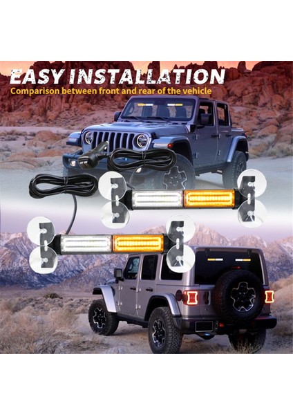 Acil Durum Strobu Trafik Uyarı Işığı Çubuğugösterge Paneli Uyarı Flaşörü (Yurt Dışından) indirimleri